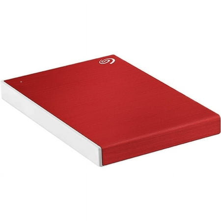 Seagate - Backup Plus Slim 1TB External USB 3.0 Portable Hard Drive - Red