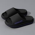 thumbnail image 2 of Cloud Slippers for Women and Men Comfortable Arch Support Cushioning Platform Athletic Sandals Trendy Summer Lightweight Slides Black Size 9, 2 of 5