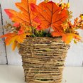 thumbnail image 2 of Cesta floral de otoño Guirnalda Hoja de arce Puerta Colgante Decoración Día de Acción de Gracias Decoración, 2 of 8