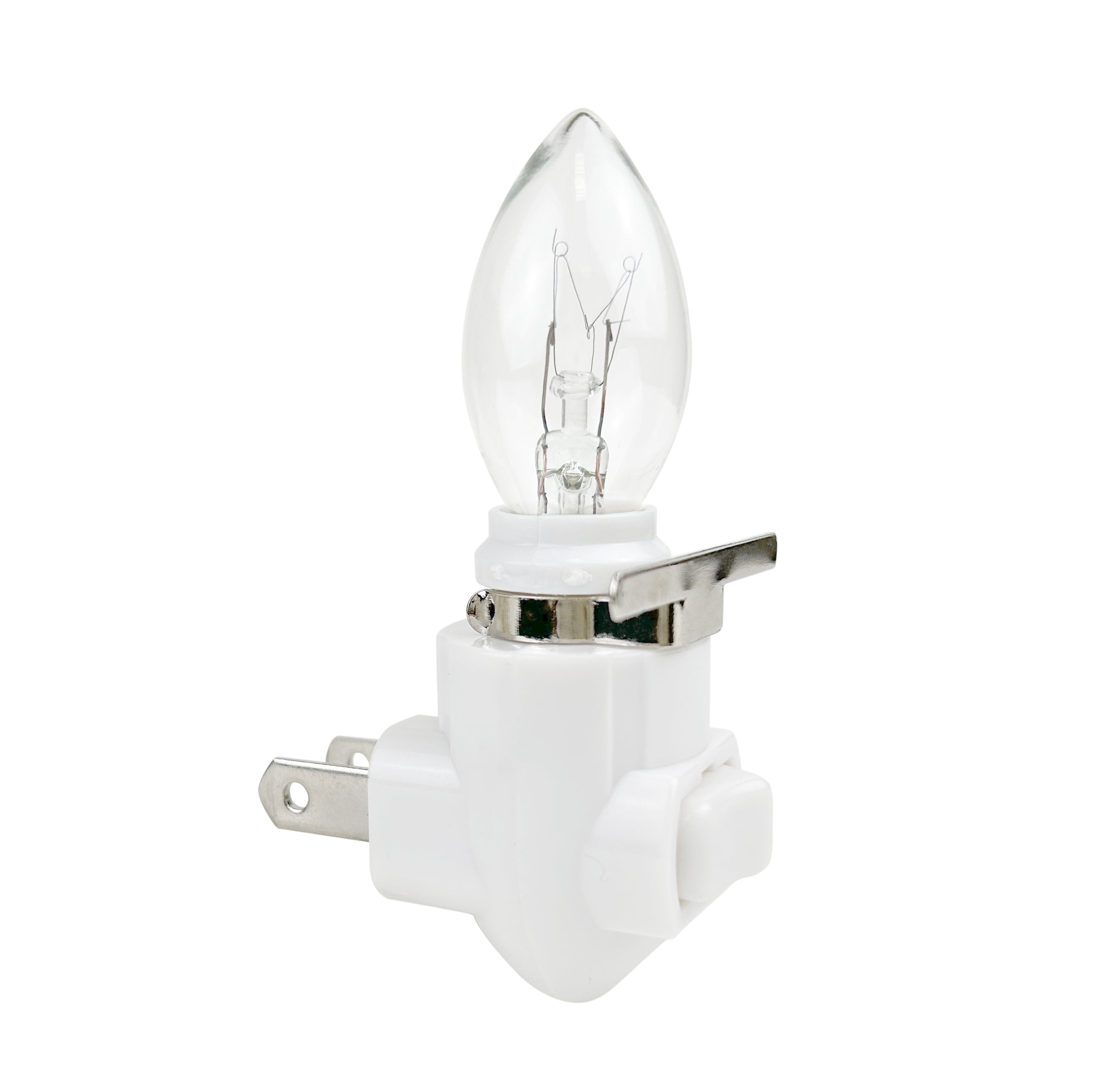 National Artcraft® White Night Light Kit Includes 4W Bulb and Brass Shade Mount to Create Your Own Night Light (Pkg/5)