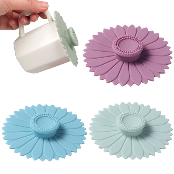 3 Pcs 4.1 Inch Silicone Cup Lids, Reusable Suction Seal Mug Covers, Keep Drinks Hot/Cold for Coffee, Tea & Beverages