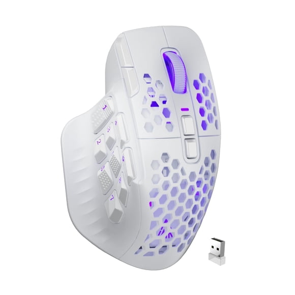 Ratón inalámbrico MMO para juegos SOLAKAKA SM809 Pro 24000 DPI