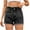 Black, variant on BLVB Women's High Waist Denim Shorts Straight Leg Hem Jean Shorts Summer Trendy Hot Pants with Pockets