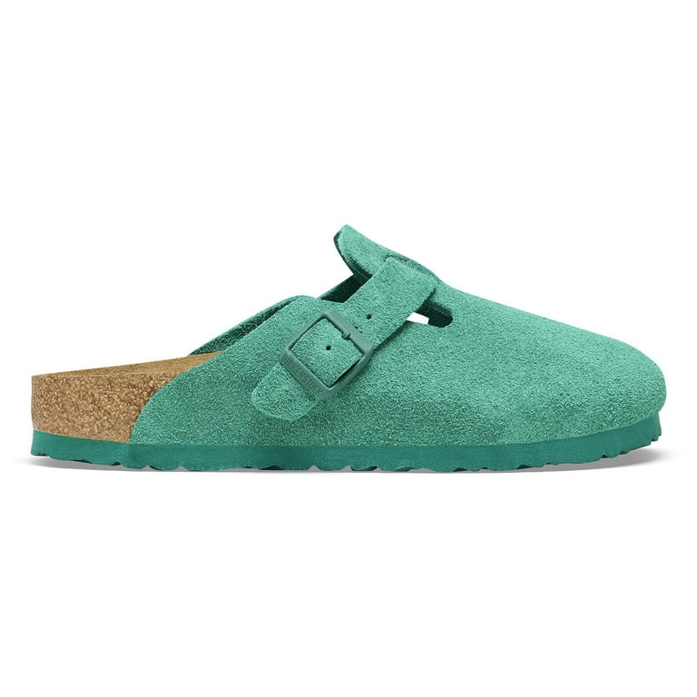 Birkenstock Boston BS Narrow Suede Clog, 37, Green - Walmart.com
