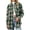 Green, variant on Fantaslook Plaid Shirts for Women Button Down Flannel Shirts Casual Loose Long Sleeve Blouses Tops