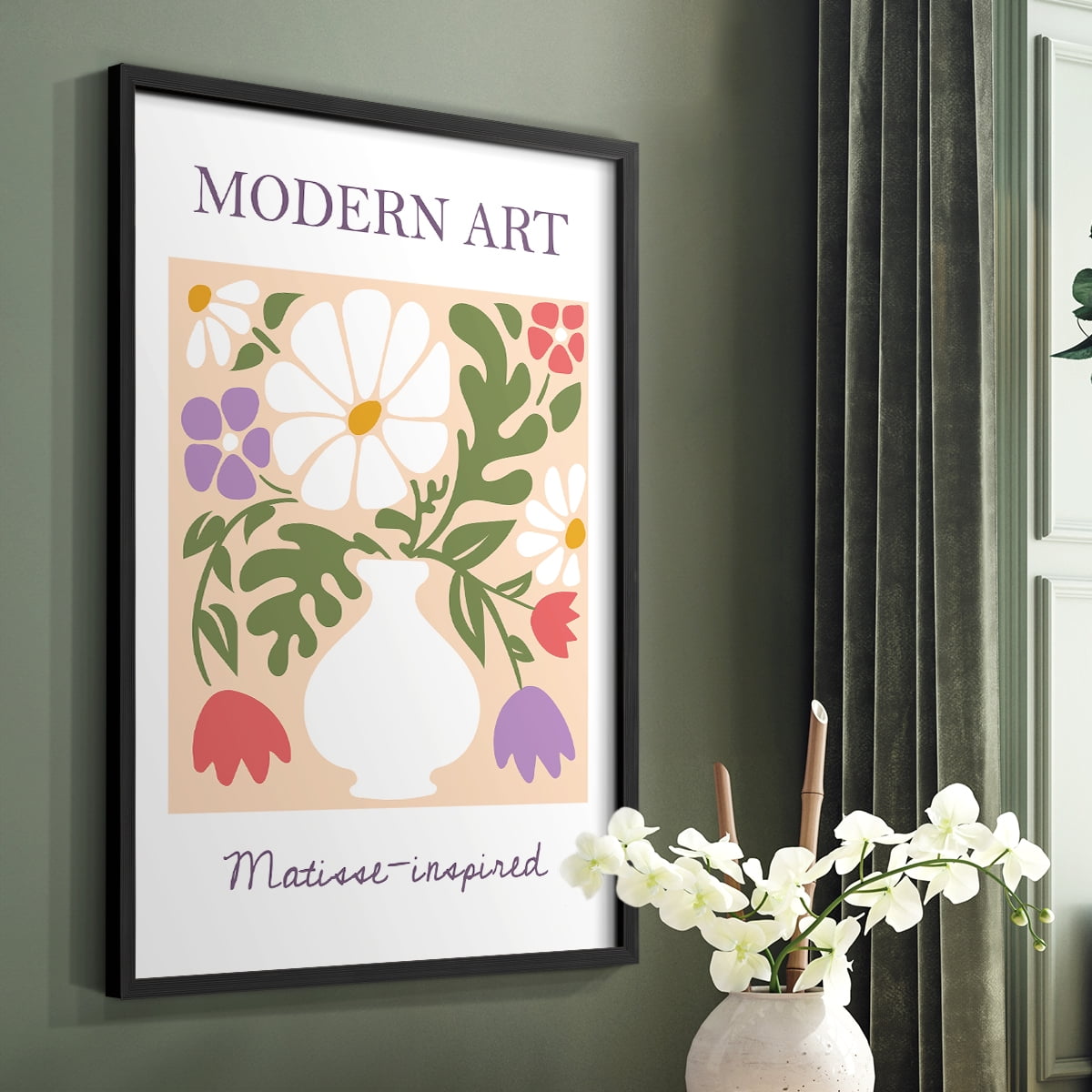 Matisse LXI Framed Print - Solid Wood