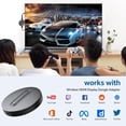 thumbnail image 2 of Adaptador de pantalla HDMI inalámbrico: Miracast Dongle, DLNA, AirPlay: transmisión de vídeo/audio Plug & Play desde un portátil, PC, teléfono inteligente a HDTV, proyector o monitor, 2 of 8