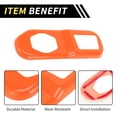 thumbnail image 4 of Cubierta del panel de la cerradura del maletero Unique Bargains 1 Pc para Jeep Wrangler JL JLU 2018-2024 2 puertas y Unlimited 4 puertas, cubierta del panel de la cerradura del maletero en naranja, 4 of 6