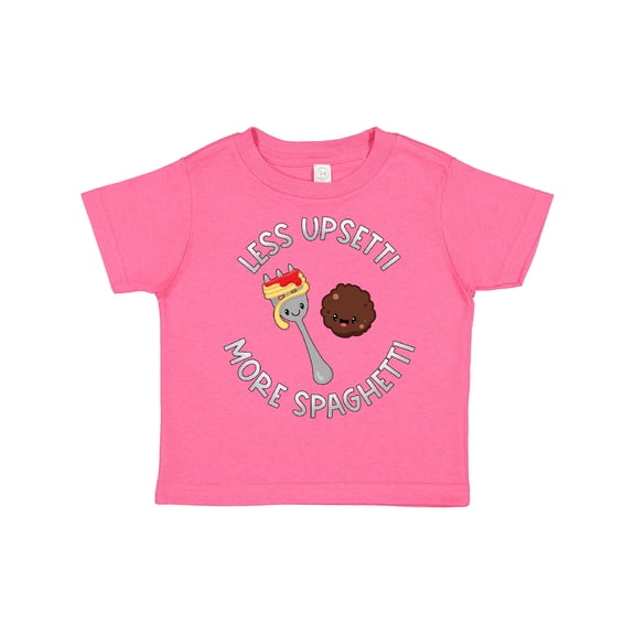 Inktastic Less Upsetti More Spaghetti Boys or Girls Toddler T-Shirt