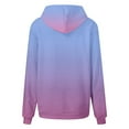 thumbnail image 7 of Girls Gradient Color Hoodie | Preppy Oversized Hooded Sweatshirt | Cute Pocket Pullover with Long Sleeve | Streetwear Casual Wear for Teen Girls(Sky Blue,4-5Years), 7 of 7
