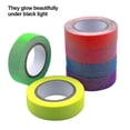 thumbnail image 2 of 6 Rolls Fluorescent Cloth Tape, Luminous Neon Gaffer Tapes, Self Adhesive Uv Blacklight Reactive Spike Tape Glow In The Dark, 2 of 4