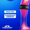 Crosstrap Shin Splint Adjustable Neoprene Strap, Leg Compression Strap Support, Knee Brace 1
