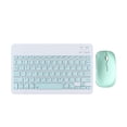 thumbnail image 2 of Kuokaa Wireless Bluetooth Keyboard and Mouse Combo, Compact Slim Keyboard with Low-Profile Keys and Matching Mouse for iOS, Android, Windows, Tablet, Laptop and Smartphone (Green), 2 of 4