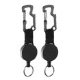 thumbnail image 1 of 2pcs Retractable Keyring Heavy Duty Extendable Lanyard With Belt Clip, Daygos Badge Reel Clips For Id Card Holder, 1 of 5