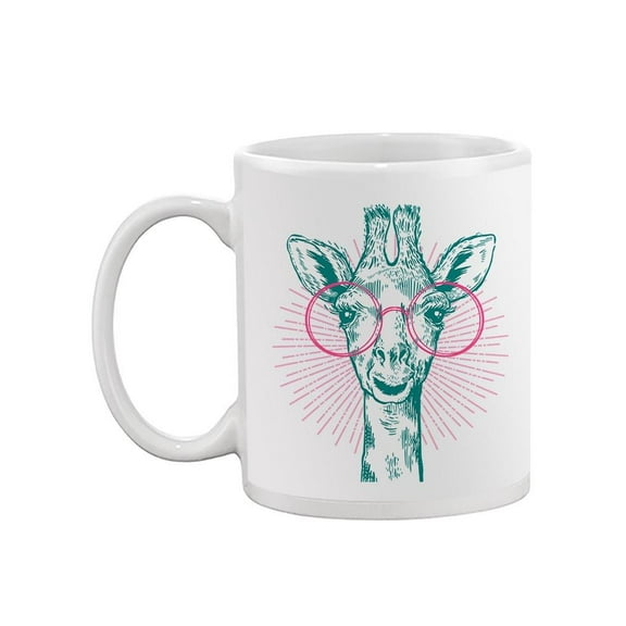 Giraffe With Glasses Mug - Image by Shutterstock,