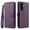 Purple, variant on Case for Samsung Galaxy A37 Retro Flip Wallet Leather Phone Cover with Card Slot Stand Holder Shockproof Protective