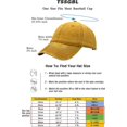 thumbnail image 5 of Gorras de béisbol ajustables de algodón lavado vintage para hombres y mujeres, sombrero retro clásico liso de perfil bajo sin estructura Kuyhfg Bienvenido a Kuyhfg, 5 of 5