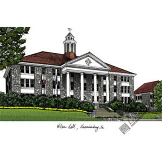 James Madison University Campus Images Lithographie Imprimée