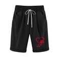 thumbnail image 1 of Shorts for Women, Womens Elastic Waist Baseball Printed Drawstring Shorts, 1 of 2