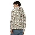 thumbnail image 4 of Wukai Cotton Tree Print Men's Zip-Up Hoodie,Fleece Full-Zip Hoodie for Men, Hooded Sweatshirt-Medium, 4 of 5