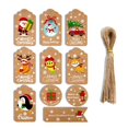 thumbnail image 1 of maytalsory 50pcs Christmas Kraft Paper Tags DIY Thank You Multi Style Crafts Hanging Tag with Rope Labels Gift Wrapping Supplies, 1 of 9