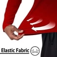thumbnail image 6 of zfhfof Men's UPF 50+ Sun Protection Long Sleeve Hoodie Shirts UV SPF Outdoor Fishing Pullover Rash Guard T-Shirts for Men, 6 of 7