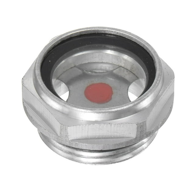 Unique Bargains M33x2mm Male Threaded Aluminum Air Compressor Oil Level Gauge Sight Glass