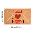 thumbnail image 3 of BotaniNest Valentine's Day Heart Envelope Design Soft Area Rug For Bedroom Living Room Floor Mat, 3 of 6