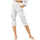 thumbnail image 1 of WILLBEST Pantalones Casuales elegantes para Mujer para Verano, Pantalones Cortos de Moda con Cintura Elástica para Usar En La Playa. Extra Grande, 1 of 4