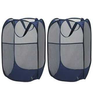 Sammart Collapsible Plastic Laundry Basket - Foldable Pop Up Storage 