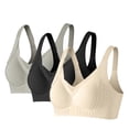 thumbnail image 1 of Mujeres de Color Sólido Cuatro Filas Ajustable Inalámbrico Sujetador Levantamiento Reunión Plegable Cuelga Ropa Interior para las Mujeres de Uso Diario, 1 of 9