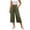 #01 Army Green 【Mix, Match & Rotate: Stock Up on Daily Colors】, variant on Women's Cotton Elastic Waist Loose Pants with Side Pockets & Back Pocket, Mid Waisted Drawstring Trousers, Casual Athletic Gym Hiking Outdoor Work Pants for Women Long | VerBelle,Army Green L