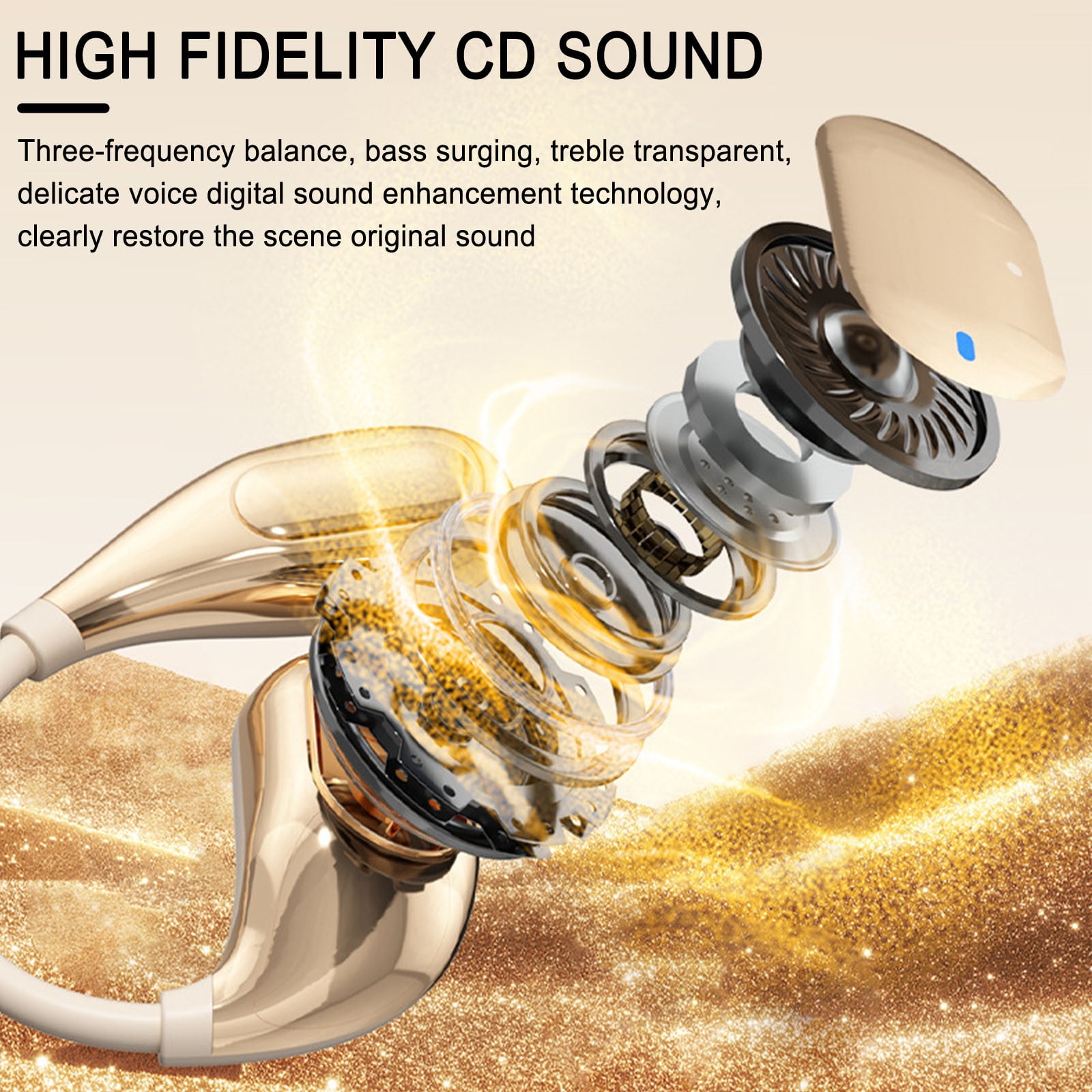 YOFOKO Vertical Screen Translation Earbuds, Dual-Mode Language Converter with 97% Accuracy, Wireless Bluetooth for Business Trips and International Meetings