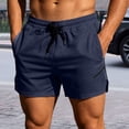thumbnail image 2 of Huowey Gym Shorts Men Olive Green Mesh Elastic Waist Drawstring Lightweight Breathable Wide Leg Workout Shorts With Side Pockets Training Running Athletic Comfy Bottoms,M, 2 of 8