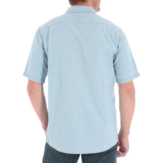 Wrangler - Wrangler Men's Short Sleeve Shirt with Pencil Pocket ...