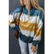 thumbnail image 3 of ABPHQTO Sudadera de Mujer Multicolor Leopardo Tie Dye Color Block, 3 of 5