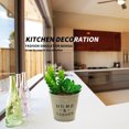 thumbnail image 4 of Se utiliza para decorar su hogar u oficina. Plantas en macetas suculentas artificiales realistas., 4 of 5