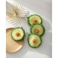 thumbnail image 1 of Esponja para lavar platos de ganchillo de doble capa antiarañazos, 4 Uds. (aguacate) TUNC Sencillez, 1 of 5