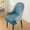 Blue, variant on Thick Warm Stretch Chair Covers, Heavy Duty Dining Seat Protectors Slipcovers, Washable Nylon Spandex Fabric for Kitchen Wedding Banquet Decor, White