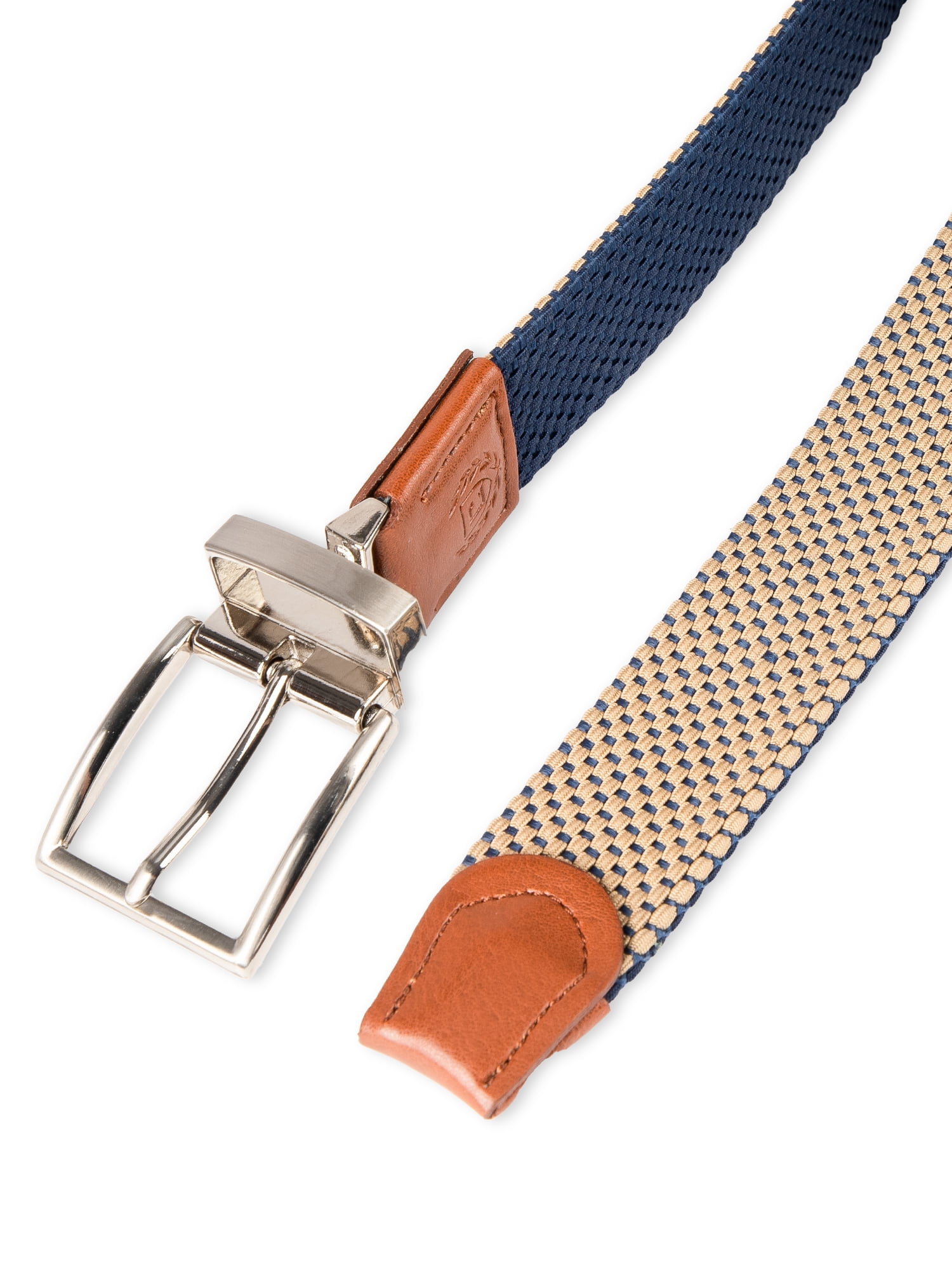 Chaps Men's Two-in-One Reversible Fully Adjustable Stretch Web Fabric Belt