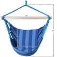 thumbnail image 2 of Costway Hammock Rope Chair Patio Porch Yard Tree Hanging Air Swing Outdoor Blue, 2 of 10