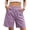 Purple, variant on ITSAME Womens Cotton Shorts Comfy Breathable Elastic Waist with Pockets Summer Loose Casual Shorts Gray Size M