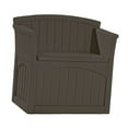 thumbnail image 3 of Suncast 31 Gallon Patio Seat Outdoor Storage and Bench Chair, Java (2 Pack), 3 of 6