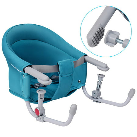 Gymax Portable Folding Baby Hook On Clip On High Chair Booster Fast Table Seat