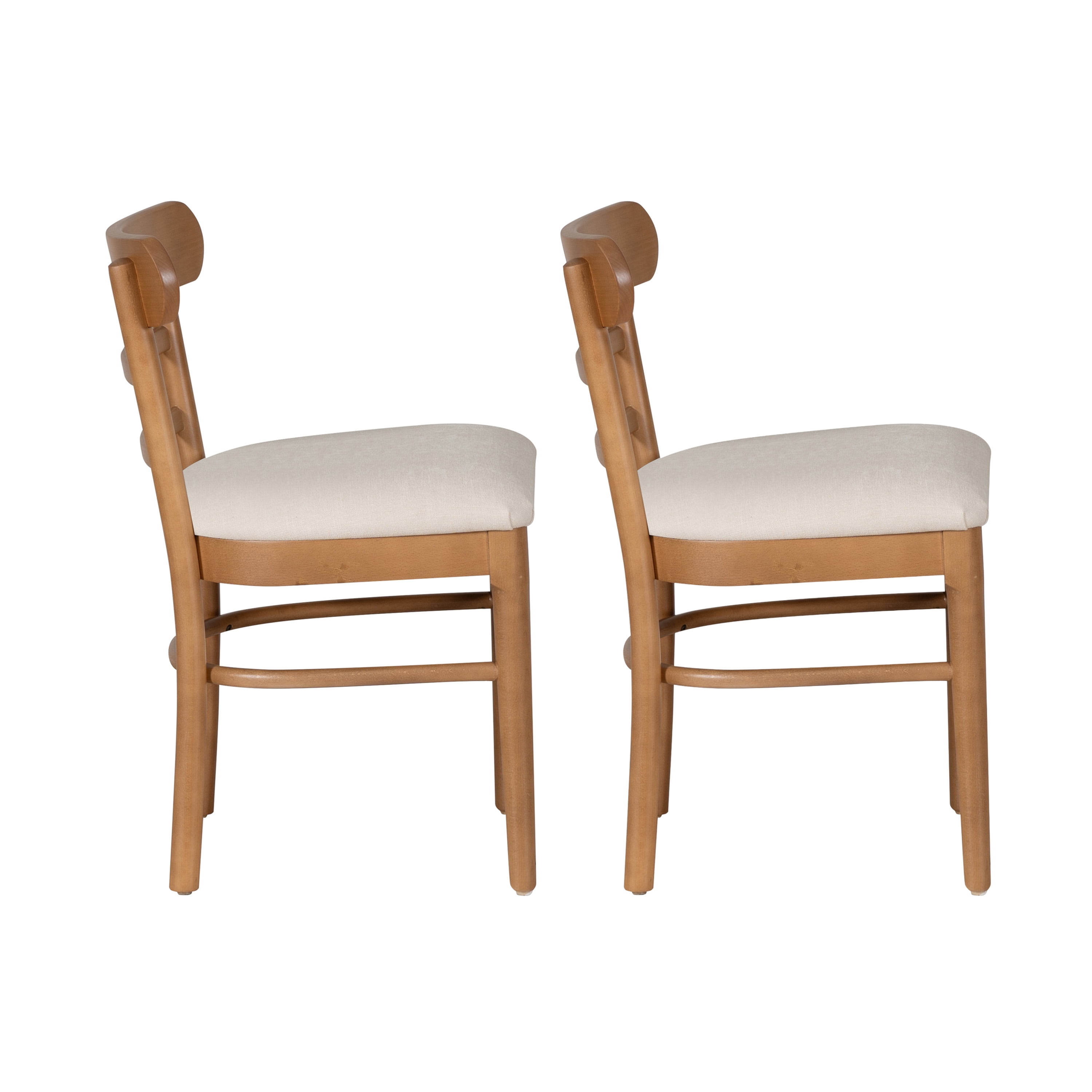 Linon Tuttle Chair Brown Gray Set Of 2