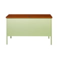 thumbnail image 3 of Hirsh 24x45 Right Hand Single Pedestal Metal Desk Beige/Oak, 3 of 6