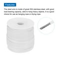 thumbnail image 5 of Uxcell 328Ft(100M)  Wire Rope 304 Stainless Steel Cable 5/64"(2mm) Vinyl Coated with 30Pcs Aluminum Sleeves White, 5 of 7