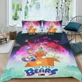 thumbnail image 2 of We Bare Bears1 Themed Bed Sheet Set Three Piece Set 53x79 In ches Comfortable And Skin Friendly Unique Design Creating A Star Studded Night Home Decor Gifts For Family Friends fans, 2 of 6