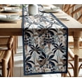thumbnail image 2 of Vargottam Double Layer Cotton Table Runner with Border - Tropical Print, Machine Washable - Dining Table Dcor for Farmhouse & Modern Homes, 2 of 6