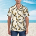 thumbnail image 6 of Picia Flying Bees1 Gentle Cotton Regular Fit Short Sleeve Casual Hawaiian Shirt for Men-X-Large, 6 of 9